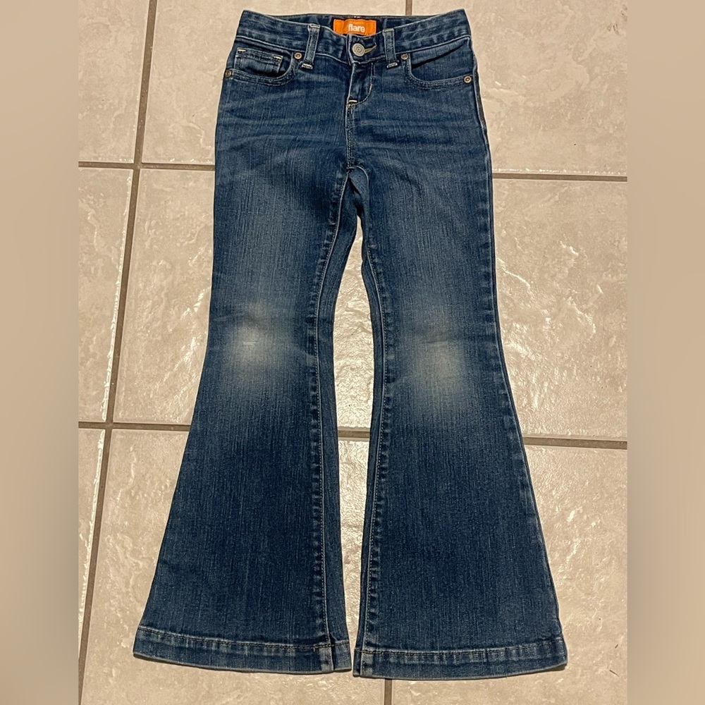 Old Navy Girls Dark Blue Flared Jeans